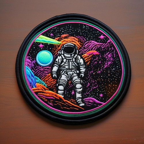 Astronaut patch iron - patch, iron-on