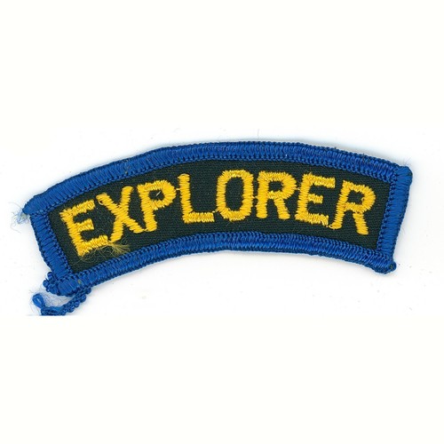 Explorer embroidered tab patch - tab,