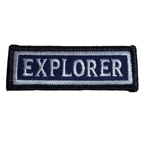 Police explorer rocker - police, patch